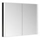 Keuco Spiegelschrank 2-türig Somaris 100x71x11,5cm, schwarz matt, Wandeinbau-1