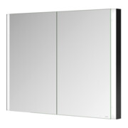 Keuco Spiegelschrank 2-türig Somaris 100x71x11,5cm, schwarz matt, Wandeinbau-2