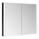 Keuco Spiegelschrank 2-türig Somaris 100x71x11,5cm, schwarz matt, Wandeinbau-4