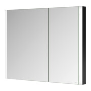 Keuco Spiegelschrank 2-türig Somaris 100x71x11,5cm, sw ma, WE, asymmetrisch-2