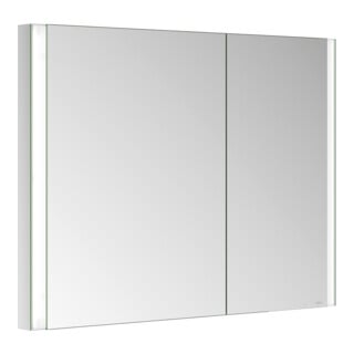 Keuco Spiegelschrank 2-türig Somaris 100x71x11,5cm, versp, WE, asymmetrisch