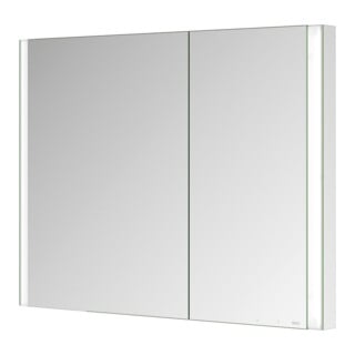 Keuco Spiegelschrank 2-türig Somaris 100x71x11,5cm, vsp, WE, asy, Spiegel-Hz.