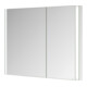 Keuco Spiegelschrank 2-türig Somaris 100x71x11,5cm, vsp, WE, asy, Spiegel-Hz.-1