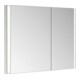 Keuco Spiegelschrank 2-türig Somaris 100x71x11,5cm, vsp, WE, asy, Spiegel-Hz.-2