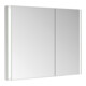 Keuco Spiegelschrank 2-türig Somaris 100x71x11,5cm, vsp, WE, asy, Spiegel-Hz.-4