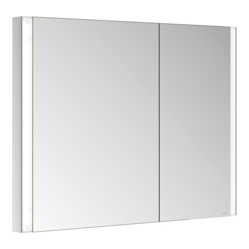 Keuco Spiegelschrank 2-türig Somaris 100x71x11,5cm, vsp, WE, asy, Spiegel-Hz.