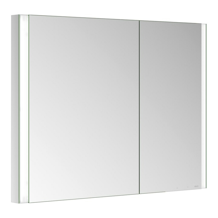 Keuco Spiegelschrank 2-türig Somaris 100x71x11,5cm, vsp, WE, asy, Spiegel-Hz.