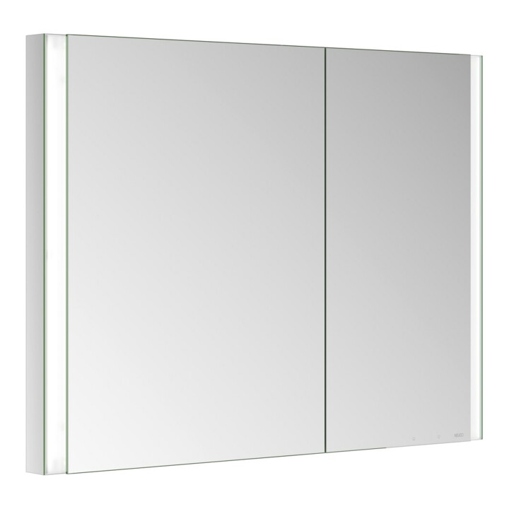 Keuco Spiegelschrank 2-türig Somaris 100x71x11,5cm, vsp, WE, asy, Spiegel-Hz.