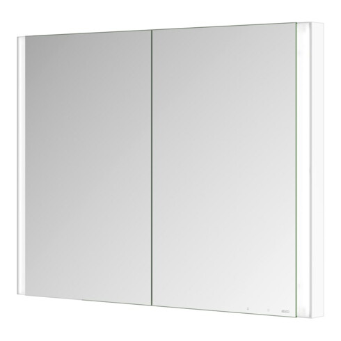 Keuco Spiegelschrank 2-türig Somaris 100x71x11,5cm, we. ma, WE, Spiegel-Hz.