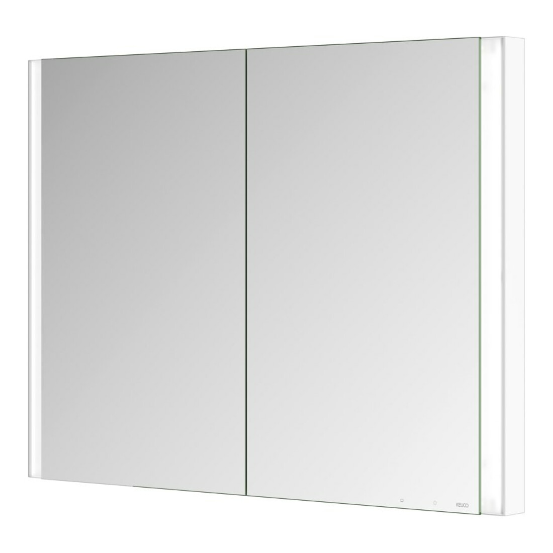 Keuco Spiegelschrank 2-türig Somaris 100x71x11,5cm, we. ma, WE, Spiegel-Hz.