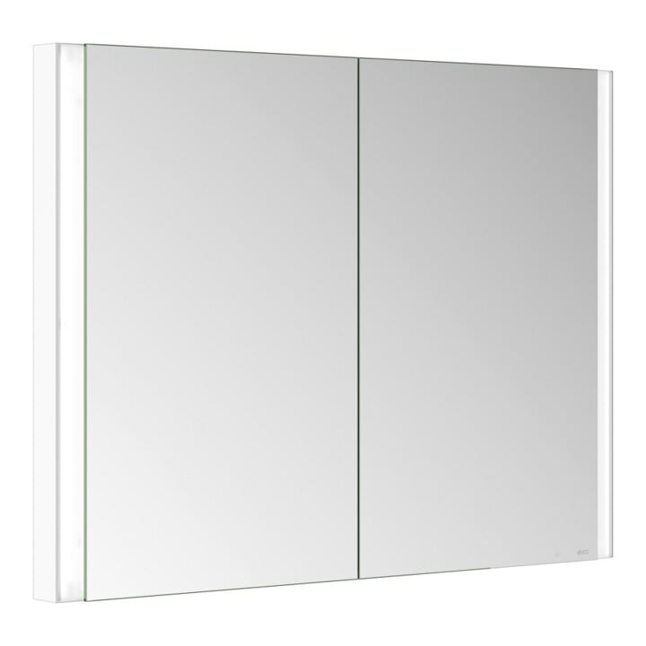 Keuco Spiegelschrank 2-türig Somaris 100x71x11,5cm, weiß matt, Wandeinbau