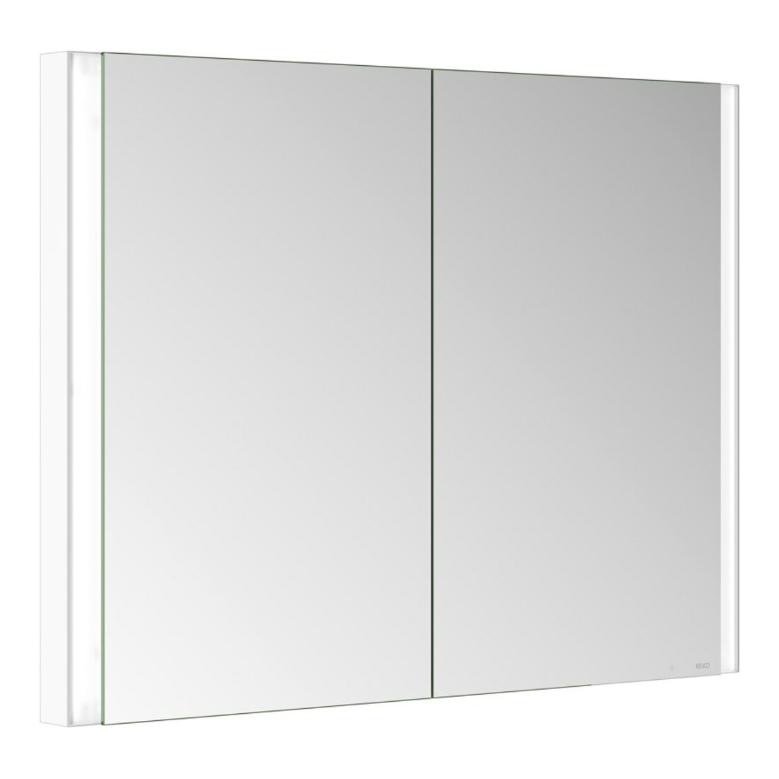 Keuco Spiegelschrank 2-türig Somaris 100x71x11,5cm, weiß matt, Wandeinbau