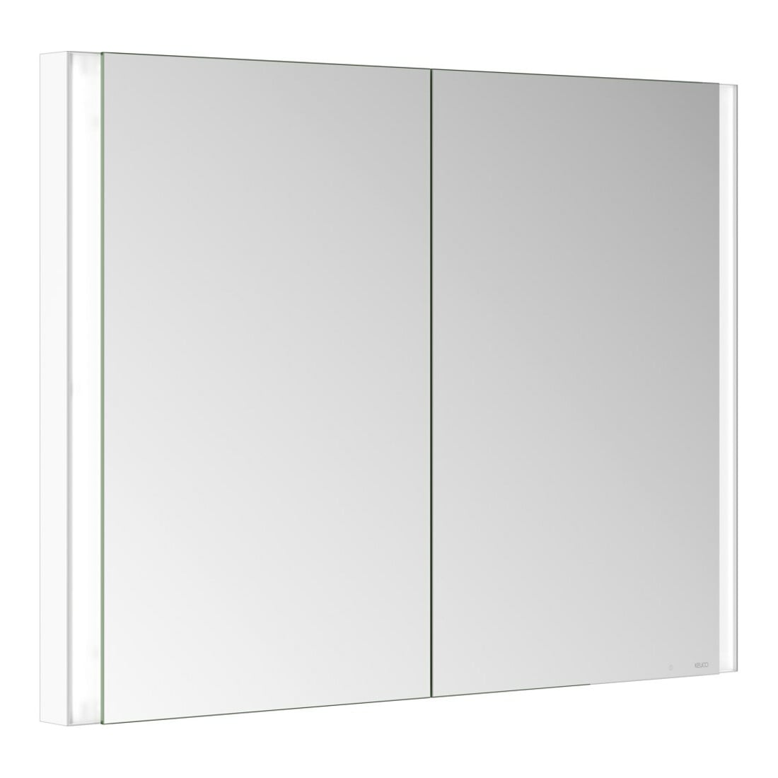 Keuco Spiegelschrank 2-türig Somaris 100x71x11,5cm, weiß matt, Wandeinbau