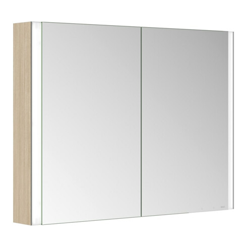 Keuco Spiegelschrank 2-türig Somaris 100x71x12,7cm, E h D, WV, Spiegel-Hz.