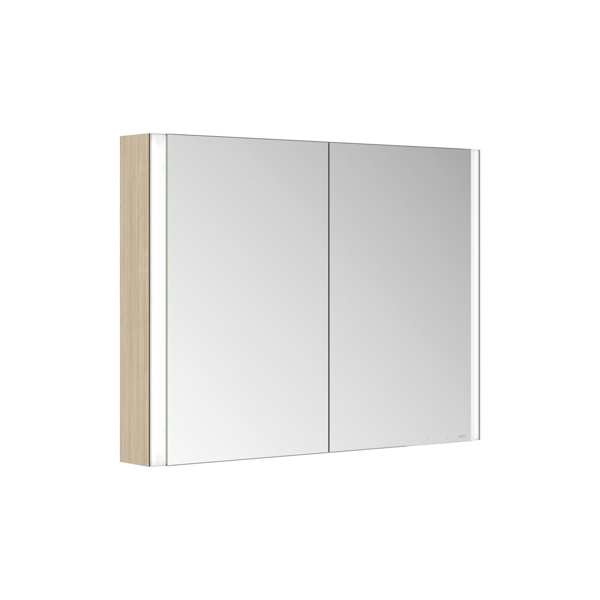 Keuco Spiegelschrank 2-türig Somaris 100x71x12,7cm, E h D, WV, Spiegel-Hz.