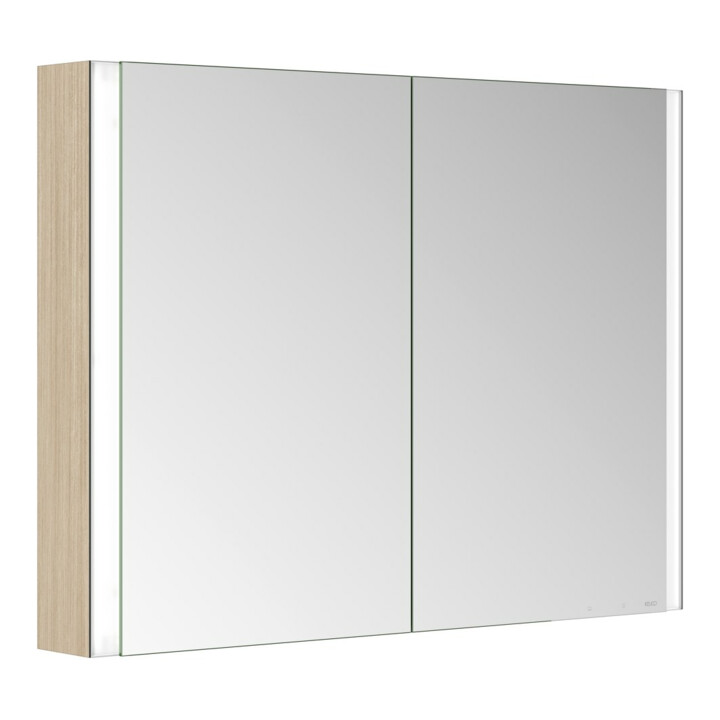 Keuco Spiegelschrank 2-türig Somaris 100x71x12,7cm, E h D, WV, Spiegel-Hz.