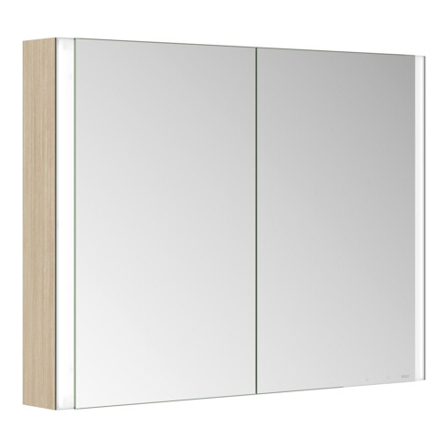 Keuco Spiegelschrank 2-türig Somaris 100x71x12,7cm, E h D, WV, Spiegel-Hz.