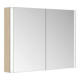 Keuco Spiegelschrank 2-türig Somaris 100x71x12,7cm, Ei hell Dekor, Wandvorbau-2