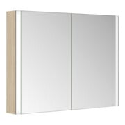 Keuco Spiegelschrank 2-türig Somaris 100x71x12,7cm, Ei hell Dekor, Wandvorbau-2