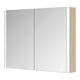 Keuco Spiegelschrank 2-türig Somaris 100x71x12,7cm, Ei hell Dekor, Wandvorbau-5