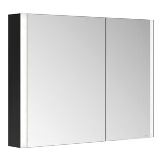 Keuco Spiegelschrank 2-türig Somaris 100x71x12,7cm, s m, WV, Hz, asym.