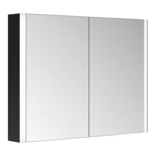 Keuco Spiegelschrank 2-türig Somaris 100x71x12,7cm, s ma, Vorbau, Spiegel-Hz.
