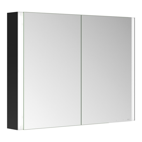 Keuco Spiegelschrank 2-türig Somaris 100x71x12,7cm, s ma, Vorbau, Spiegel-Hz.