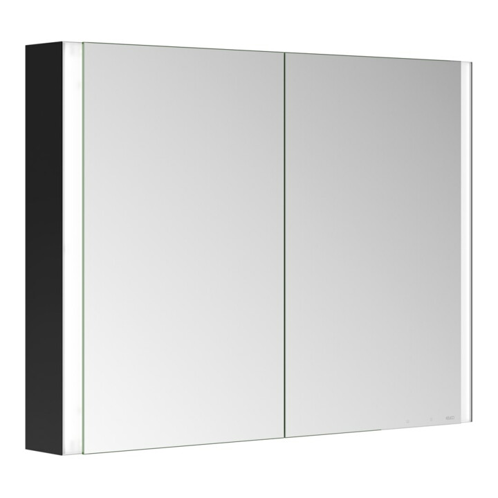 Keuco Spiegelschrank 2-türig Somaris 100x71x12,7cm, s ma, Vorbau, Spiegel-Hz.