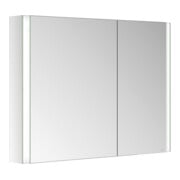 Keuco Spiegelschrank 2-türig Somaris 100x71x12,7cm, versp, Vorbau, asym.-2