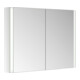 Keuco Spiegelschrank 2-türig Somaris 100x71x12,7cm, vsp, Vorbau, Spiegel-Hz.-1