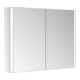 Keuco Spiegelschrank 2-türig Somaris 100x71x12,7cm, vsp, Vorbau, Spiegel-Hz.-2