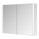 Keuco Spiegelschrank 2-türig Somaris 100x71x12,7cm, vsp, Vorbau, Spiegel-Hz.-4