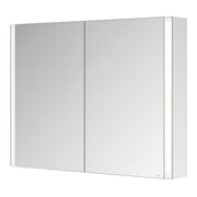 Keuco Spiegelschrank 2-türig Somaris 100x71x12,7cm, vsp, Vorbau, Spiegel-Hz.-4