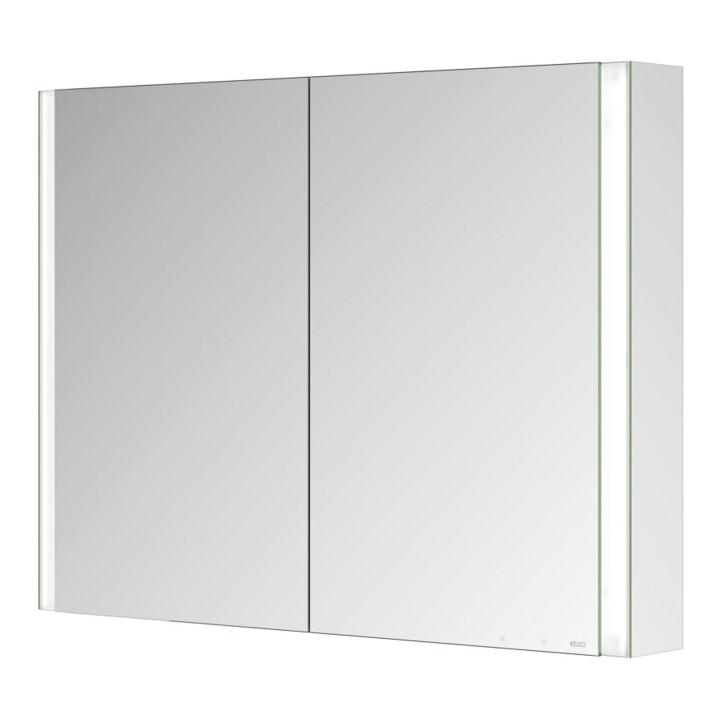Keuco Spiegelschrank 2-türig Somaris 100x71x12,7cm, vsp, Vorbau, Spiegel-Hz.