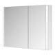 Keuco Spiegelschrank 2-türig Somaris 100x71x12,7cm, vsp, WV, Hz, asym.-4