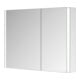Keuco Spiegelschrank 2-türig Somaris 100x71x12,7cm, vsp, WV, Hz, asym.-5