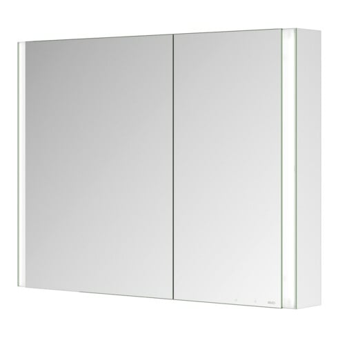 Keuco Spiegelschrank 2-türig Somaris 100x71x12,7cm, vsp, WV, Hz, asym.