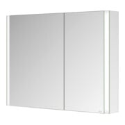Keuco Spiegelschrank 2-türig Somaris 100x71x12,7cm, vsp, WV, Hz, asym.-5