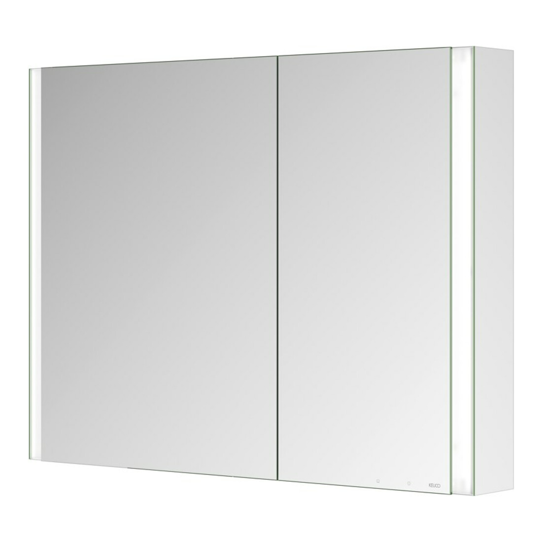 Keuco Spiegelschrank 2-türig Somaris 100x71x12,7cm, vsp, WV, Hz, asym.