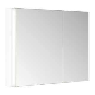 Keuco Spiegelschrank 2-türig Somaris 100x71x12,7cm, w m, WV, Hz, asym.