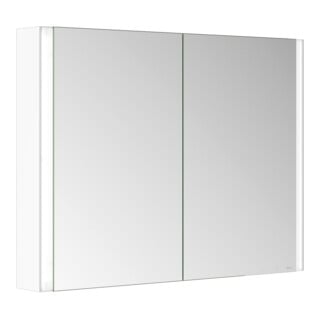 Keuco Spiegelschrank 2-türig Somaris 100x71x12,7cm, w ma, Vorbau, Spiegel-Hz.