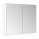 Keuco Spiegelschrank 2-türig Somaris 100x71x12,7cm, w ma, Vorbau, Spiegel-Hz.-1