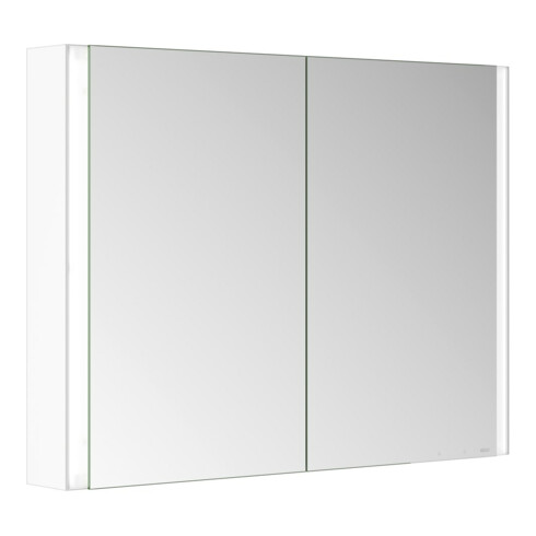 Keuco Spiegelschrank 2-türig Somaris 100x71x12,7cm, w ma, Vorbau, Spiegel-Hz.