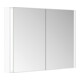 Keuco Spiegelschrank 2-türig Somaris 100x71x12,7cm, w ma, Vorbau, Spiegel-Hz.-2