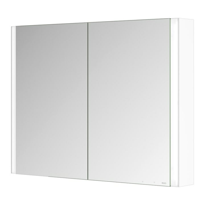 Keuco Spiegelschrank 2-türig Somaris 100x71x12,7cm, w ma, Vorbau, Spiegel-Hz.