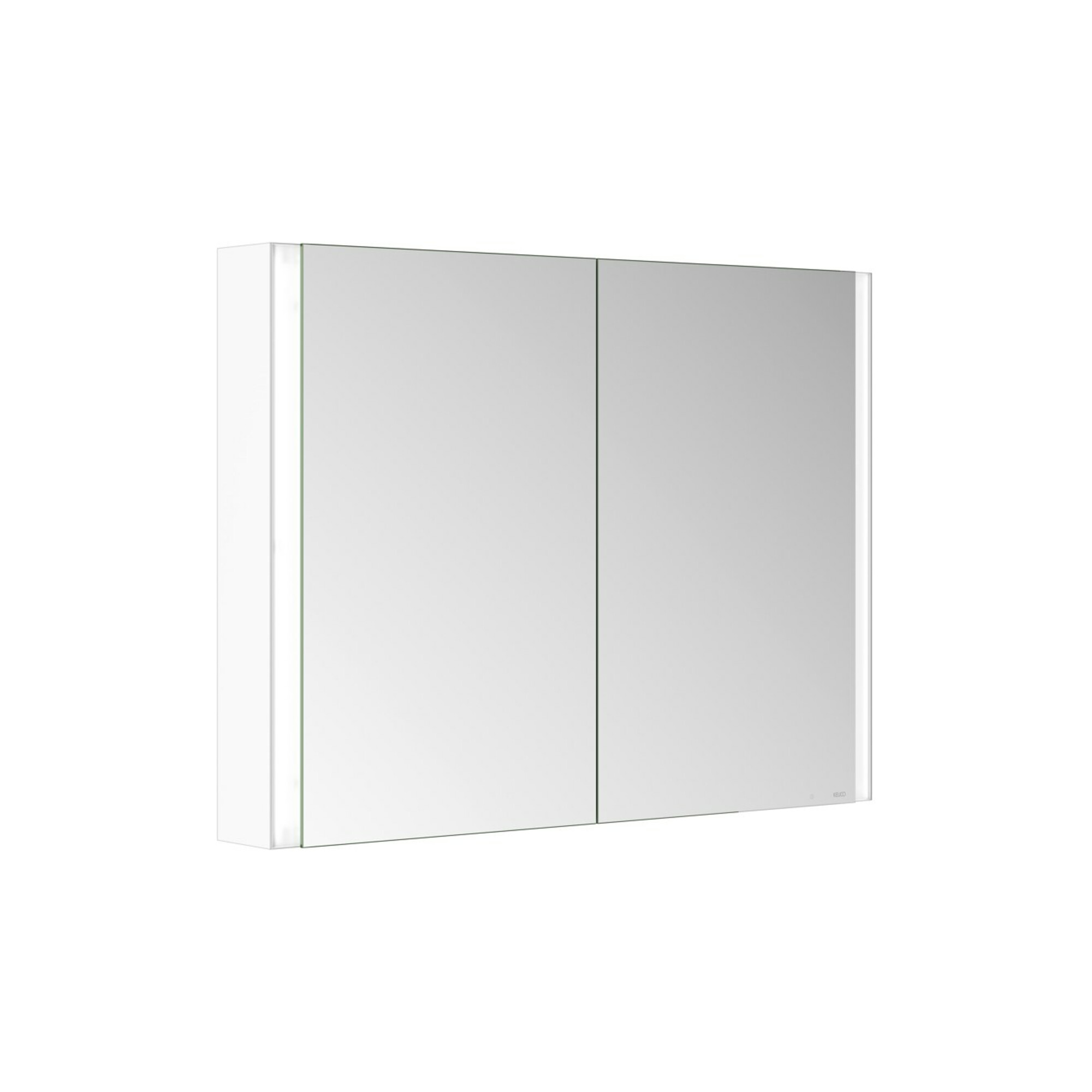 Keuco Spiegelschrank 2-türig Somaris 100x71x12,7cm, weiß matt, Wandvorbau