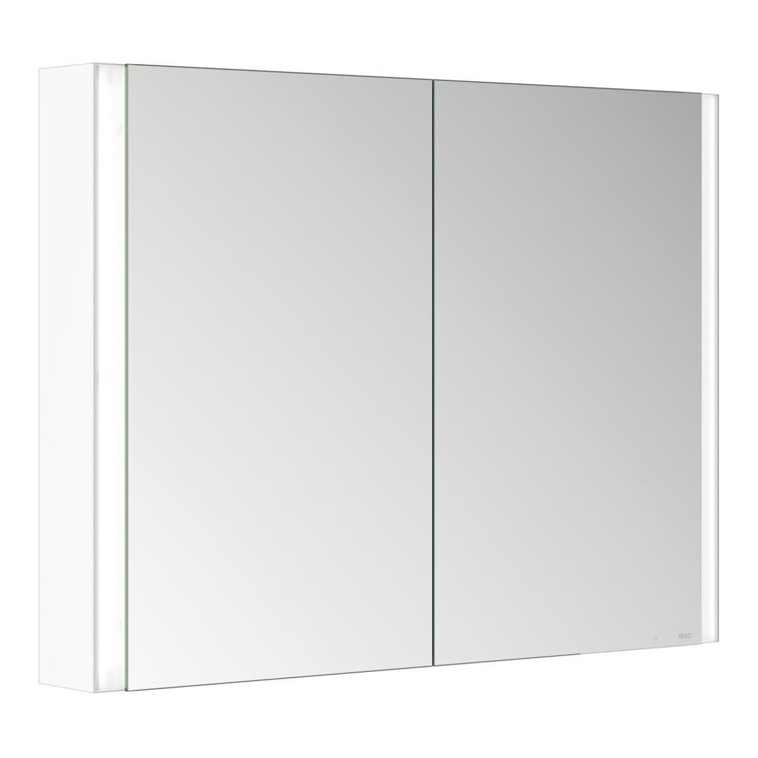 Keuco Spiegelschrank 2-türig Somaris 100x71x12,7cm, weiß matt, Wandvorbau