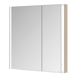 Keuco Spiegelschrank 2-türig Somaris 80x71x11,5cm, E h D, WE, asy, Hz