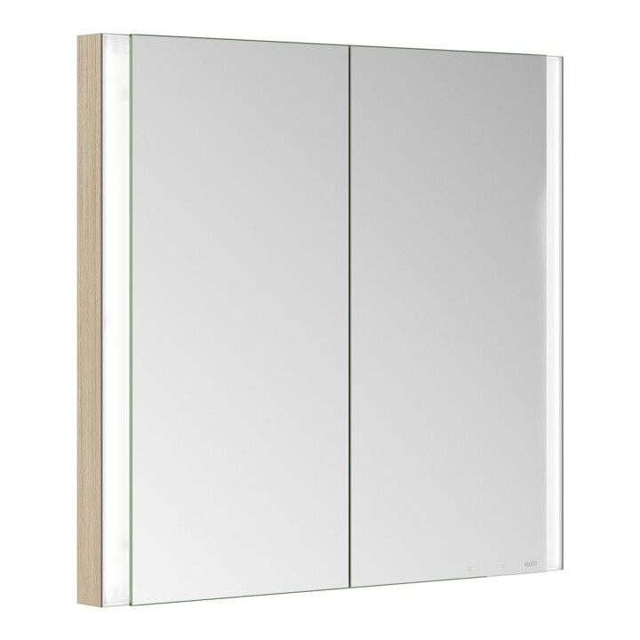 Keuco Spiegelschrank 2-türig Somaris 80x71x11,5cm, E he Dek., WE, Spiegel-Hz.