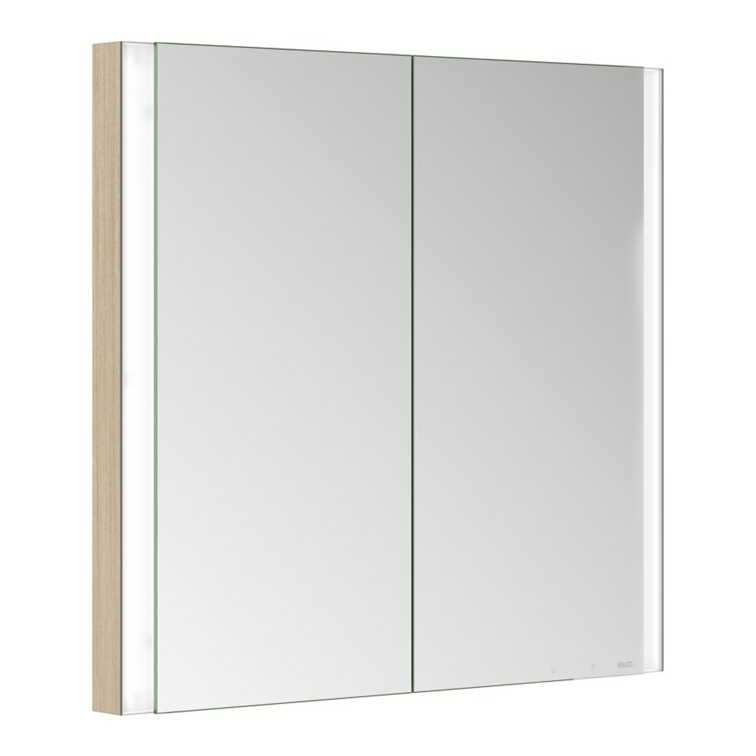 Keuco Spiegelschrank 2-türig Somaris 80x71x11,5cm, E he Dek., WE, Spiegel-Hz.